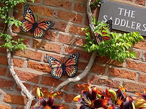 3D Metal Butterfly Wall Art Decor Set of 3