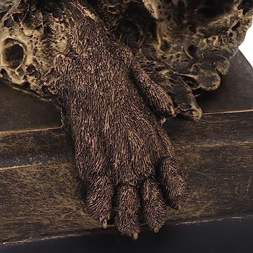 Lifelike Lion Head Sculpture for Home Decor