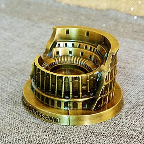 PROW Metal Rome Colosseum Retro Bronze Sculpture Statues