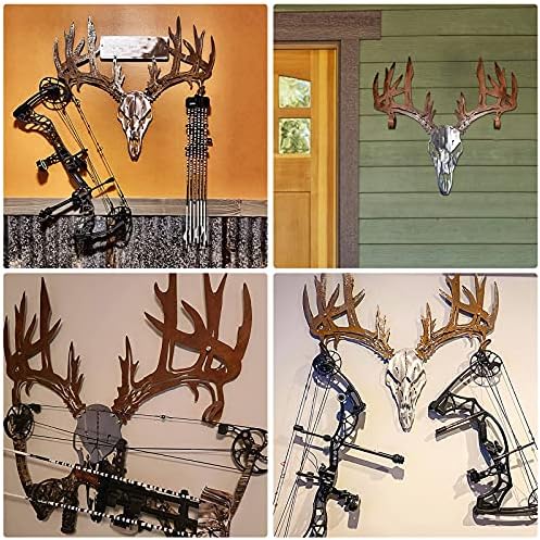 3D Metal Wall Art Deer Bucks Head - Rustic Decor Sticker