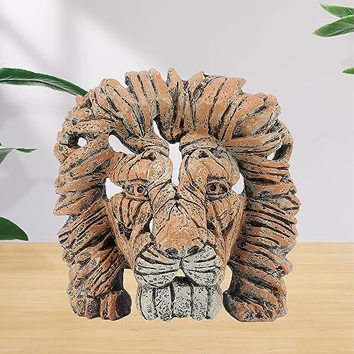 Flexman Lion Head Statue 59in Sculpture