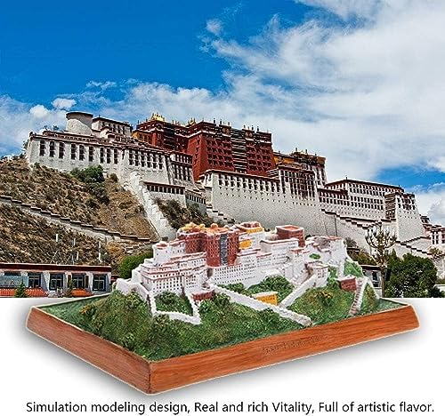 NUNETH Potala Palace Resin Sculpture Statue White