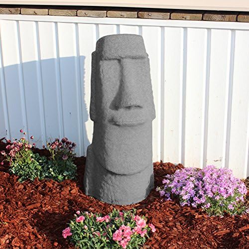 EMSCO Group Easter Island Head Statue - 28 Inch Resin Sculpture