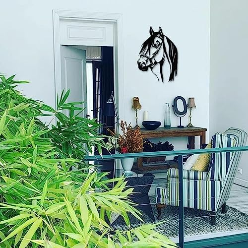 Lifelike Metal Horse Wall Art Decor