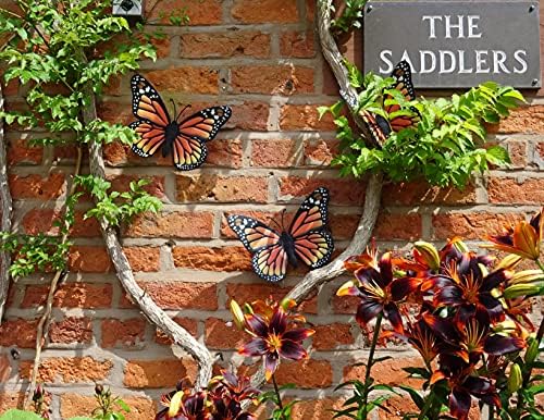 3D Metal Butterfly Wall Art Decor Set of 3