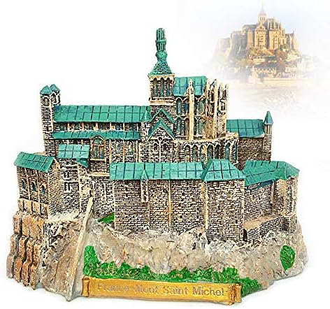 Mont-Saint-Michael France Statue Desktop Decor Resin
