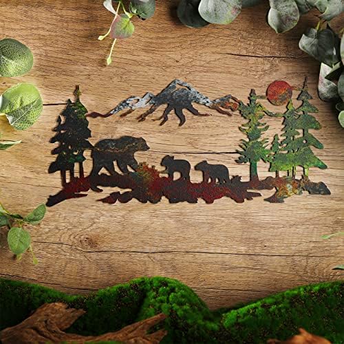 Therwen Bronze Metal Bear Wall Art Sculpture