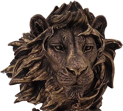 Vivid Head Sculpture Lifelike Animal Statue for Home Decor